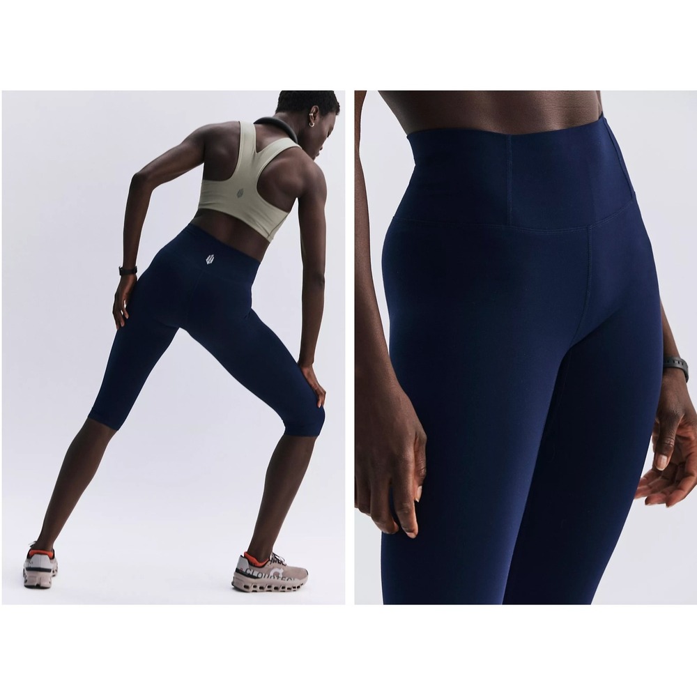 Free People Movement Never Better Crop Leggings Midnight Navy Leggings S